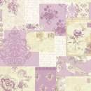 Printed Wafer Paper - Vintage Lavender Patchwork